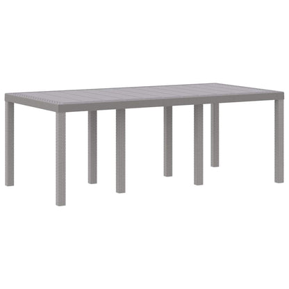 vidaXL Garden Dining Set 7 pcs Light Grey Polypropylene