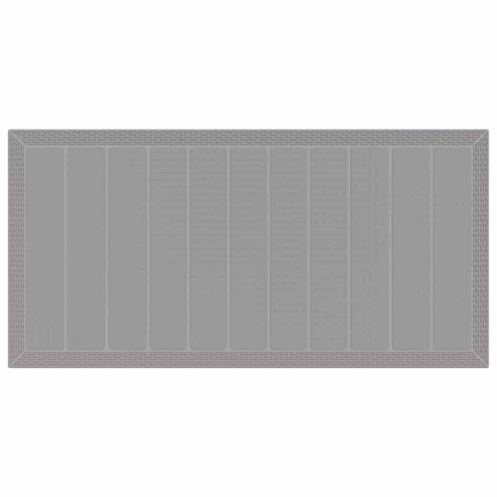 vidaXL Garden Dining Set 7 pcs Light Grey Polypropylene