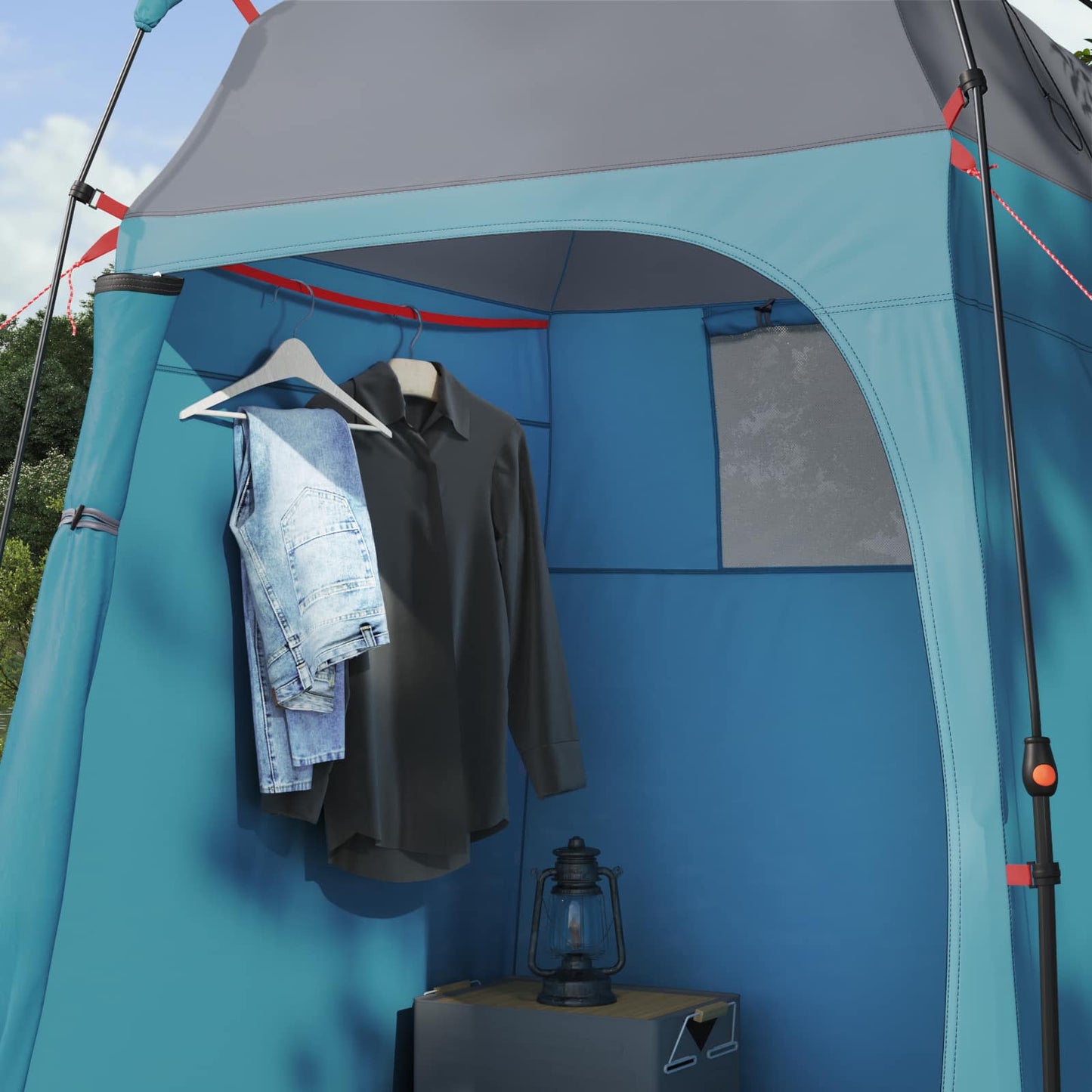 vidaXL Instant Tent 2-Person Quick-Release Blue 160 x 160 x 227 cm