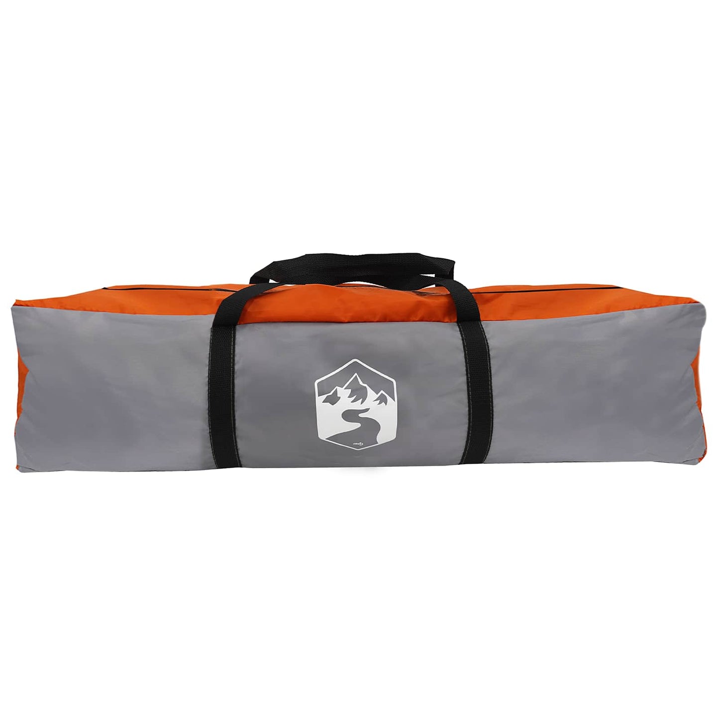 vidaXL Instant Tent 2-Person Quick-Release with Roof Grey and Orange