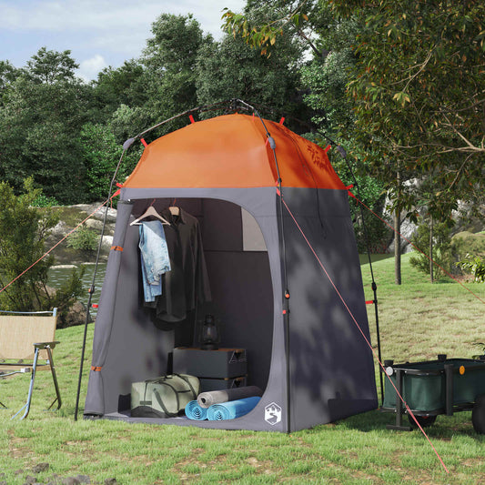 vidaXL Instant Tent 2-Person Quick-Release 2-Person Grey and Orange