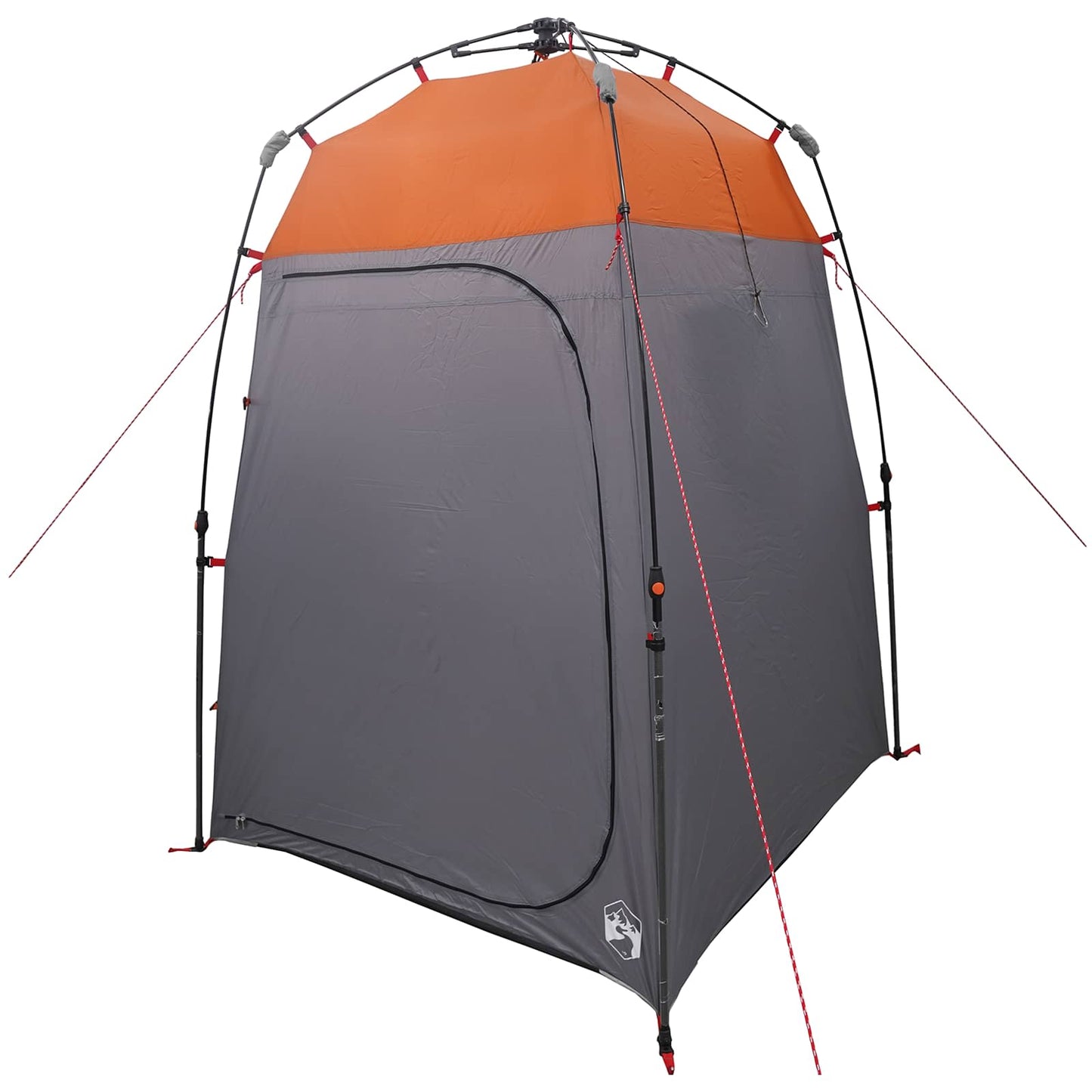 vidaXL Instant Tent 2-Person Quick-Release with Roof Grey and Orange