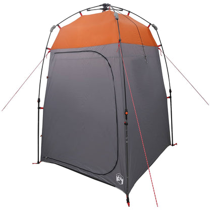 vidaXL Instant Tent 2-Person Quick-Release with Roof Grey and Orange