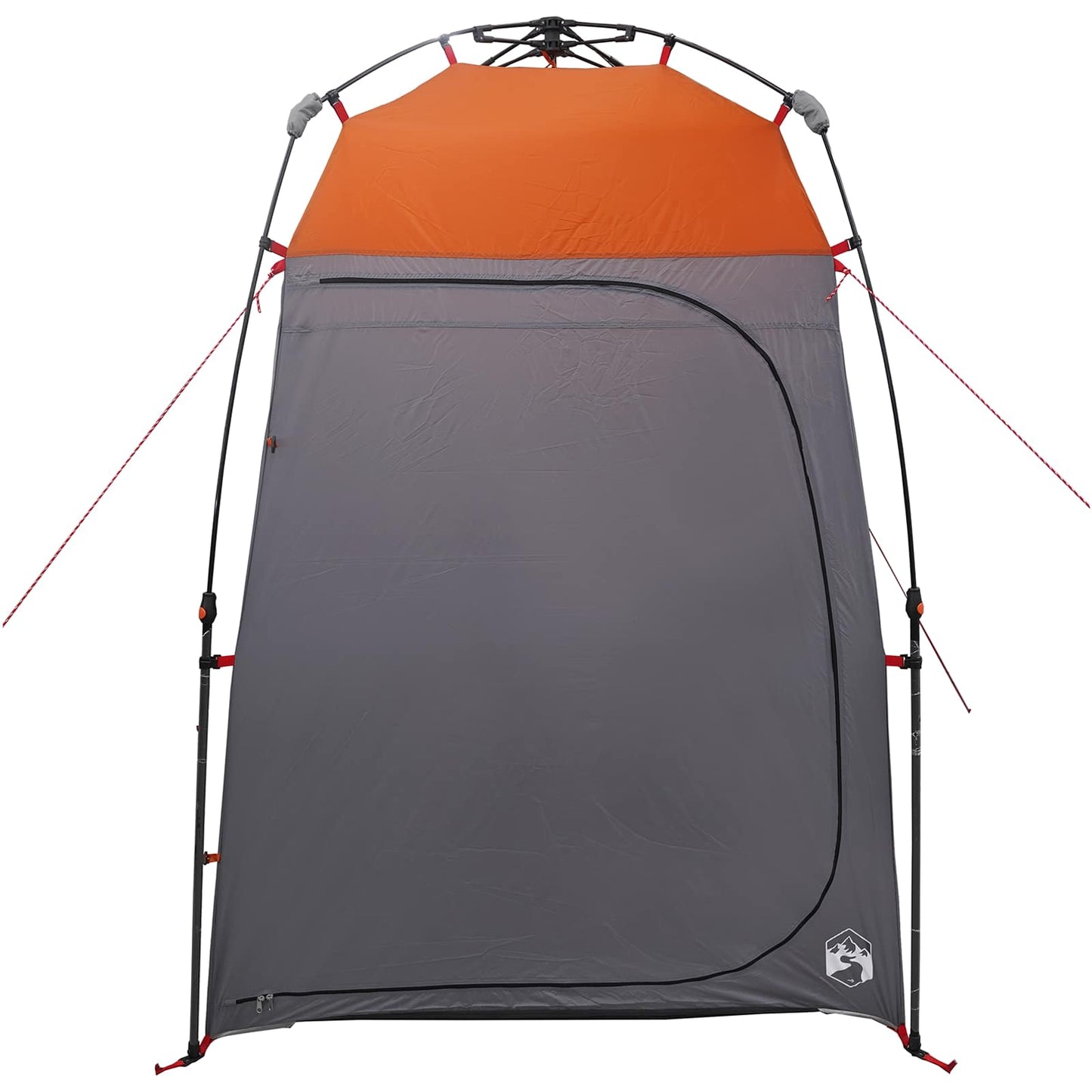 vidaXL Instant Tent 2-Person Quick-Release with Roof Grey and Orange