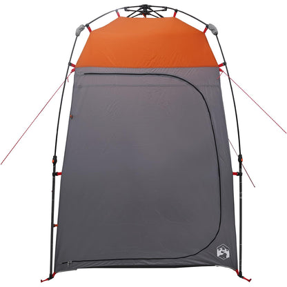 vidaXL Instant Tent 2-Person Quick-Release with Roof Grey and Orange