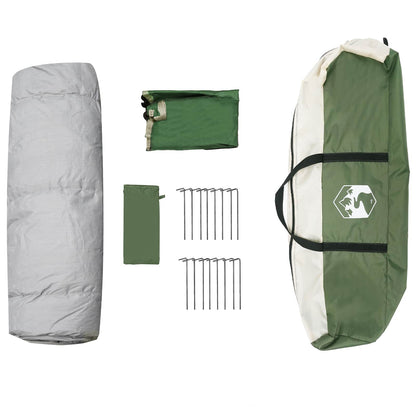 vidaXL Instant Tent with Rainfly 4-Person Quick-Release Green