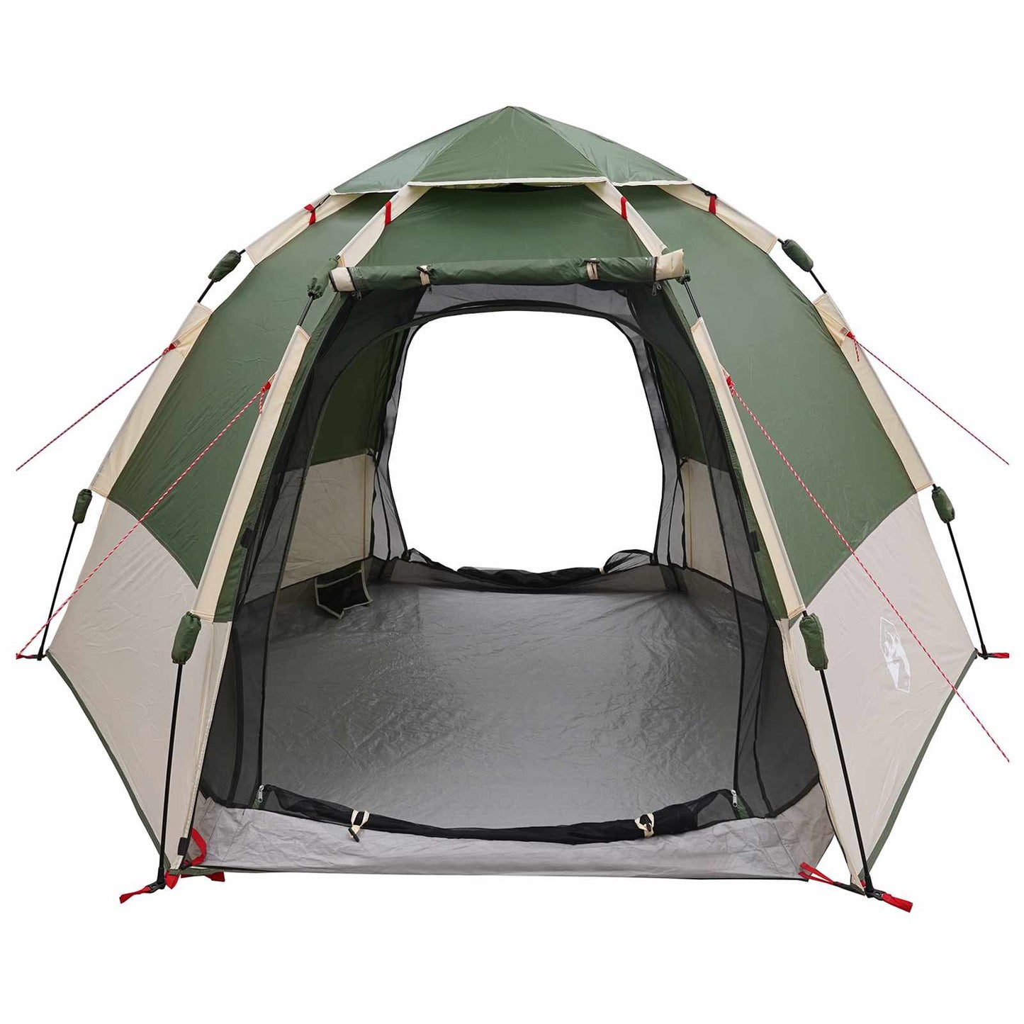 vidaXL Instant Tent with Rainfly 4-Person Quick-Release Green