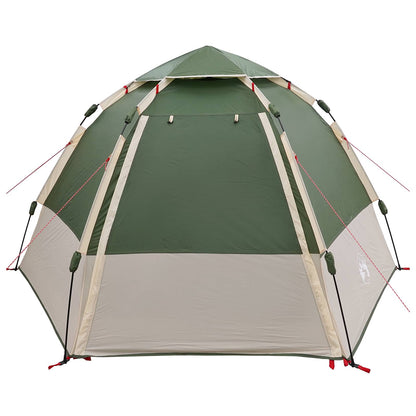 vidaXL Instant Tent with Rainfly 4-Person Quick-Release Green