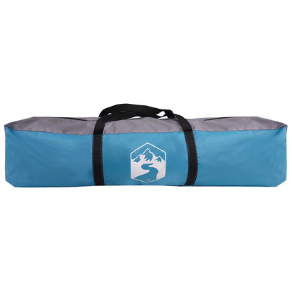 vidaXL Instant Tent with Rainfly 4-Person Quick-Release with Roof Blue