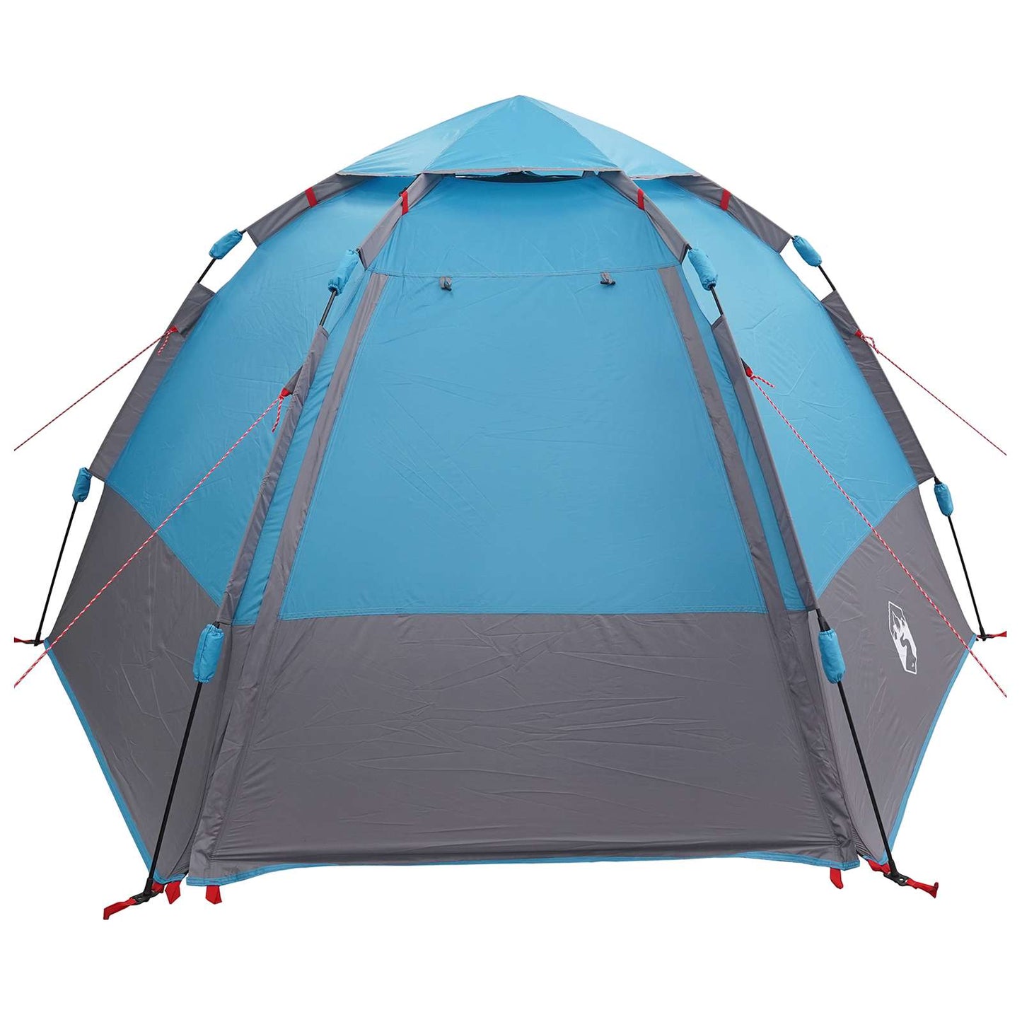 vidaXL Instant Tent with Rainfly 4-Person Quick-Release with Roof Blue