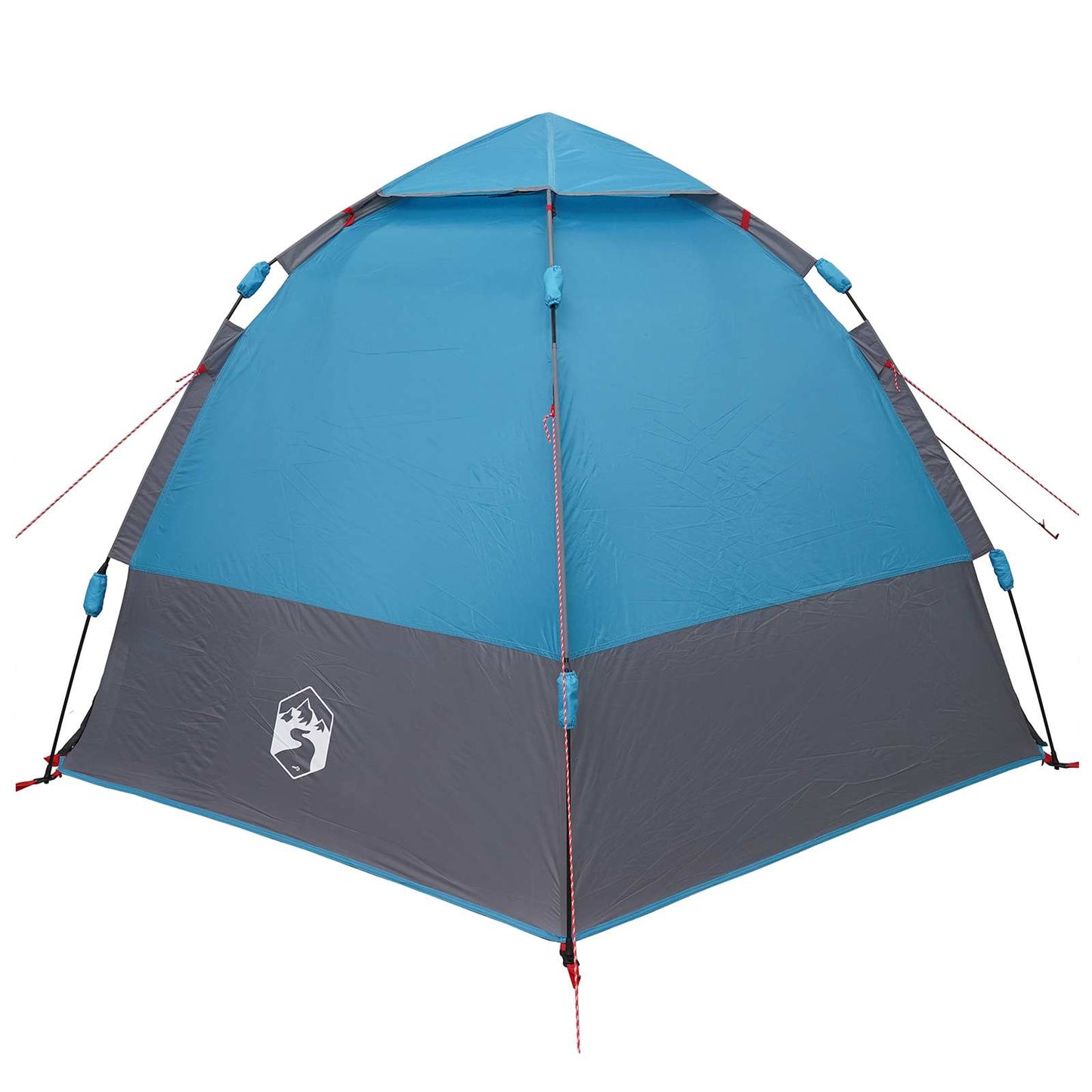 vidaXL Instant Tent with Rainfly 4-Person Quick-Release with Roof Blue