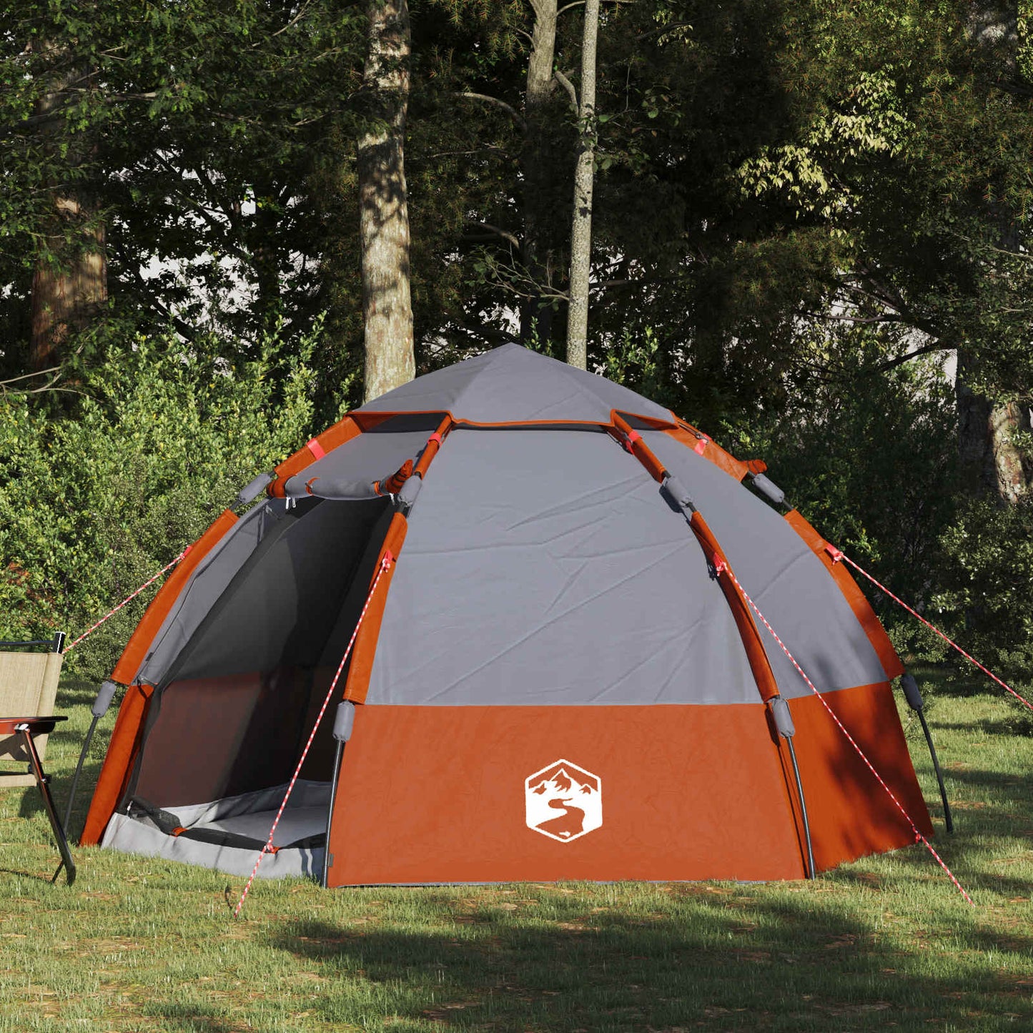 vidaXL Instant Tent with Rainfly 4-Person Quick-Release 185T Polyester