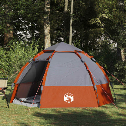 vidaXL Instant Tent with Rainfly 4-Person Quick-Release 185T Polyester
