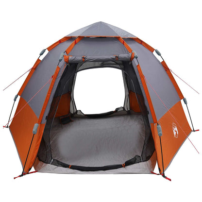 vidaXL Instant Tent with Rainfly 4-Person Quick-Release 185T Polyester