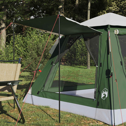 vidaXL Instant Tent with Rainfly 3-Person Quick-Release Green