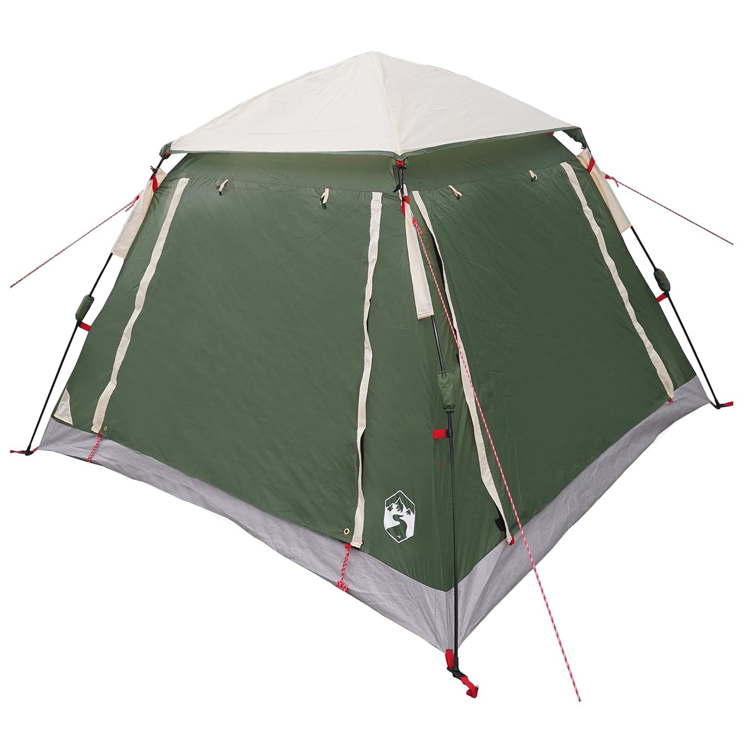 vidaXL Instant Tent with Rainfly 3-Person Quick-Release Green