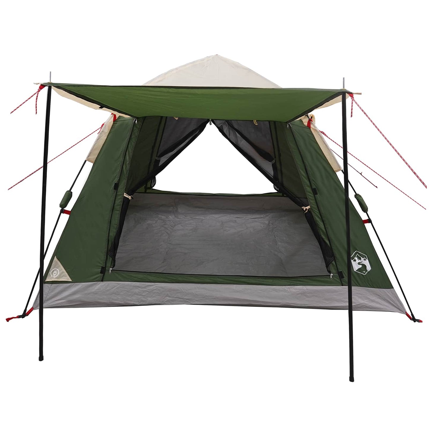 vidaXL Instant Tent with Rainfly 3-Person Quick-Release Green