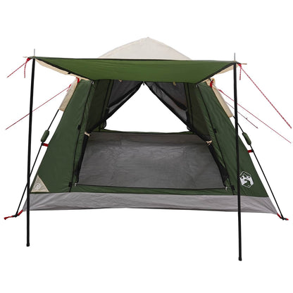 vidaXL Instant Tent with Rainfly 3-Person Quick-Release Green