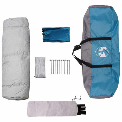 vidaXL Instant Tent with Rainfly 3-Person Quick-Release with Roof Blue