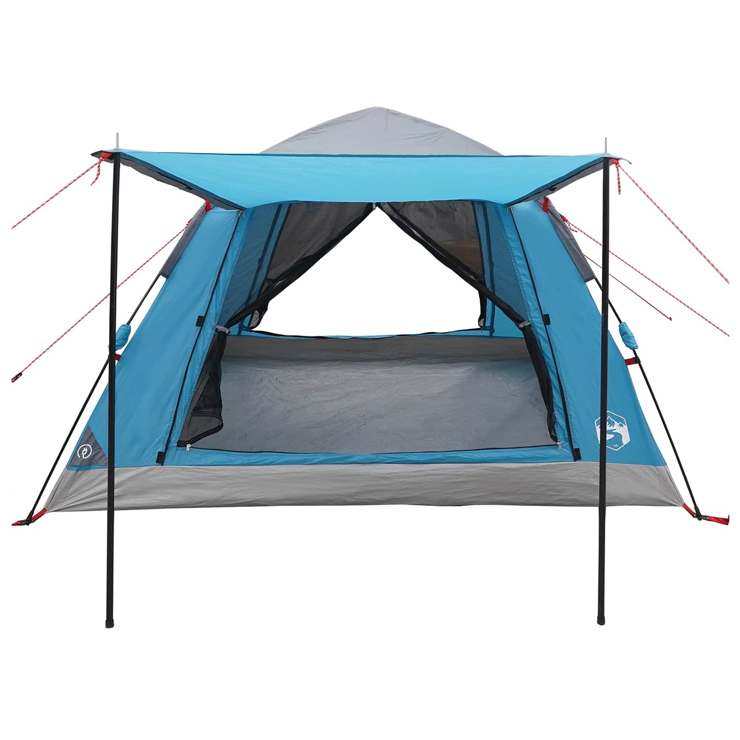 vidaXL Instant Tent with Rainfly 3-Person Quick-Release with Roof Blue