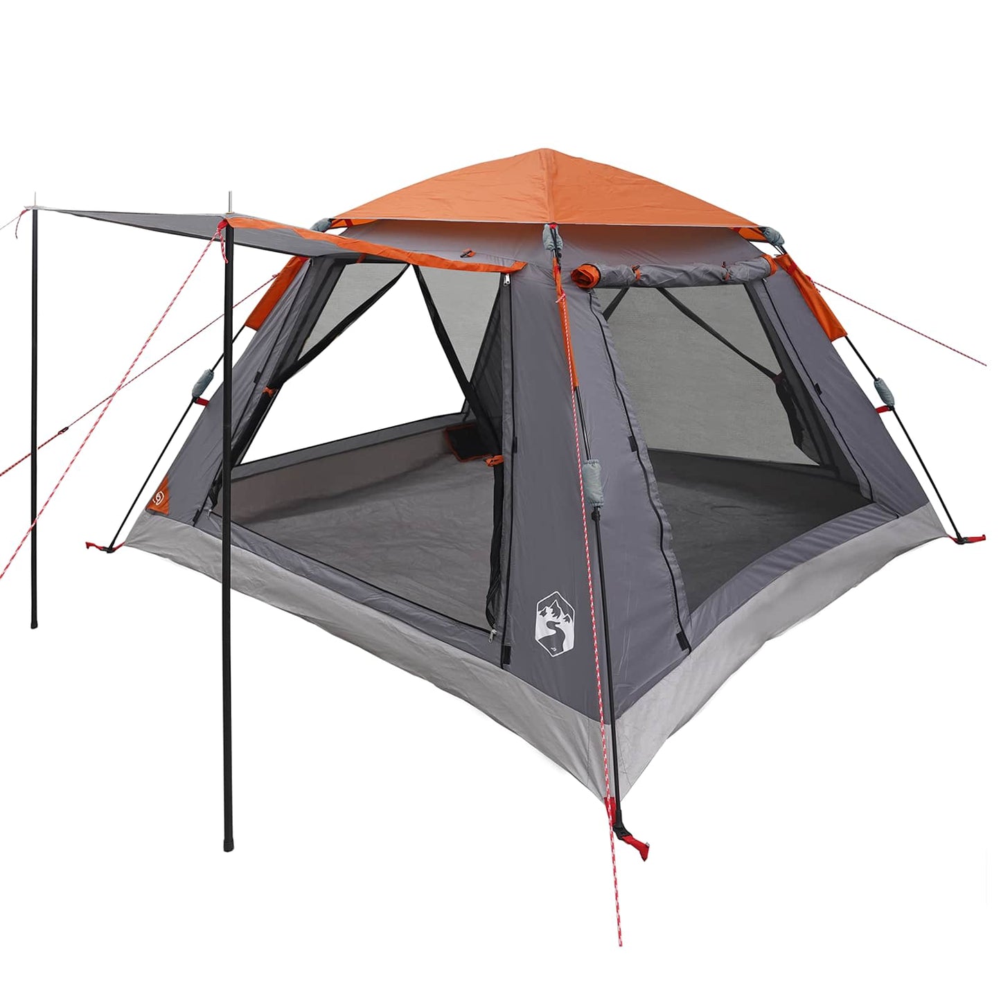 vidaXL Instant Tent with Rainfly 3-Person Quick-Release 185T Polyester