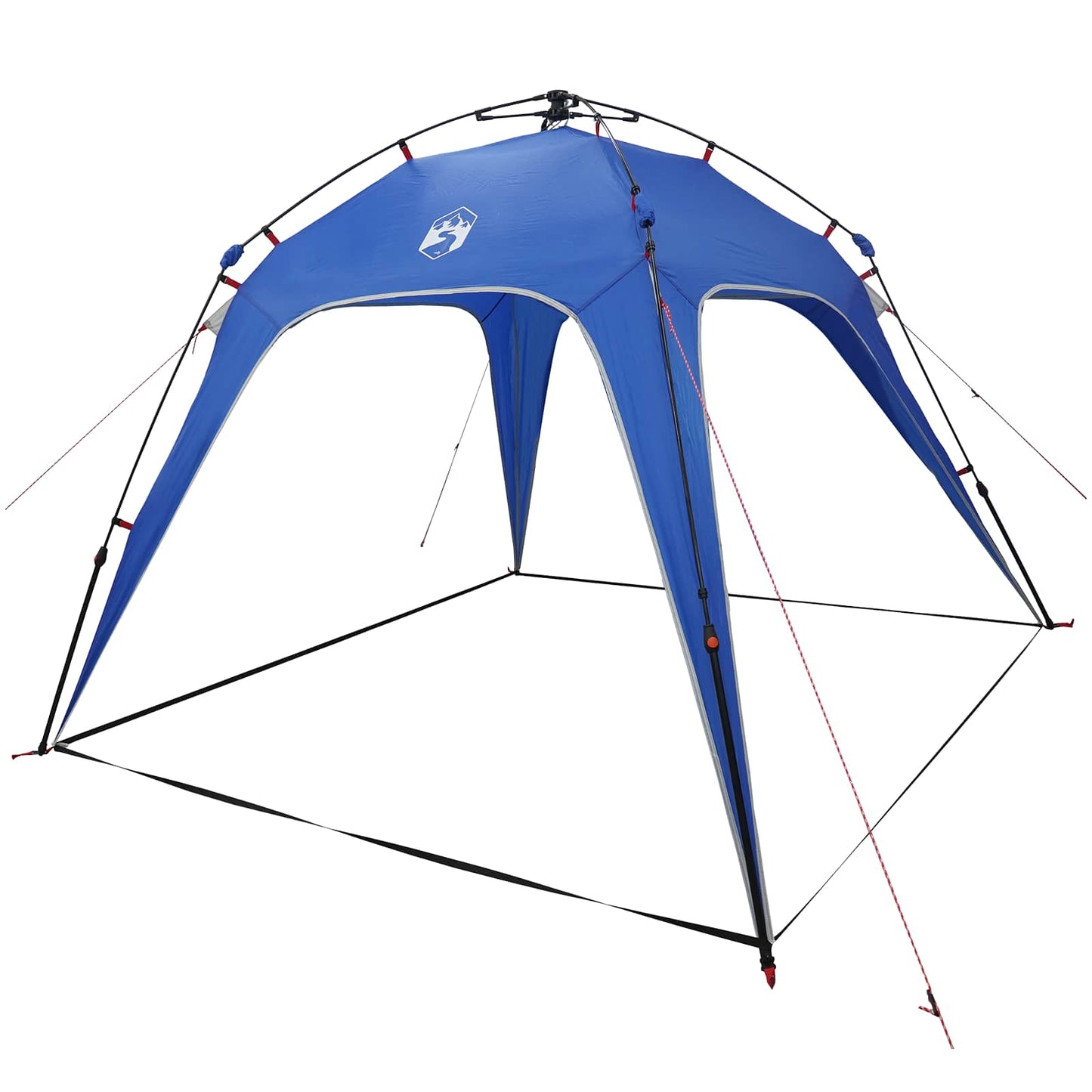 vidaXL Instant Tent 4-Person Quick-Release Azure Blue 185T Polyester