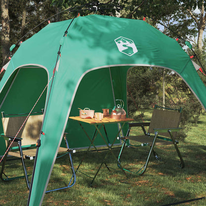 vidaXL Instant Tent 4-Person Quick-Release Sea Green 185T Polyester
