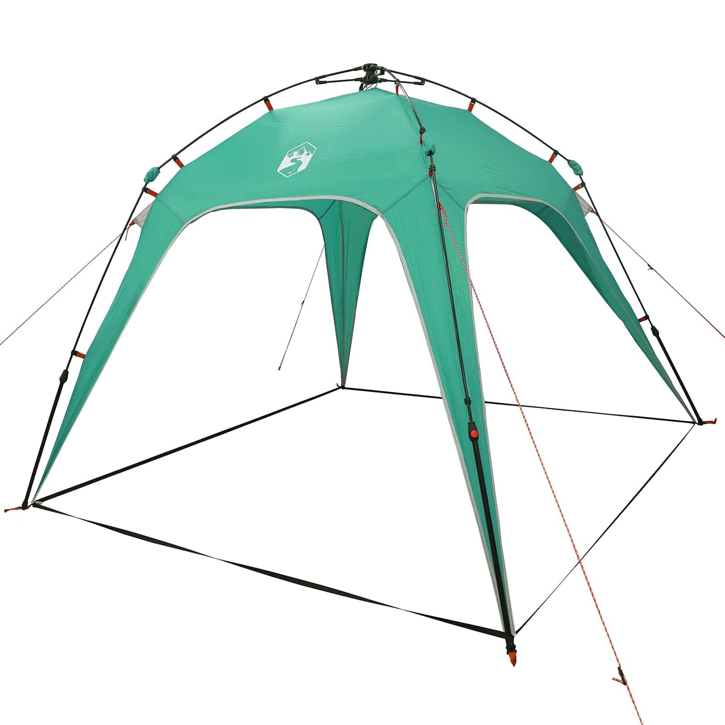 vidaXL Instant Tent 4-Person Quick-Release Sea Green 185T Polyester
