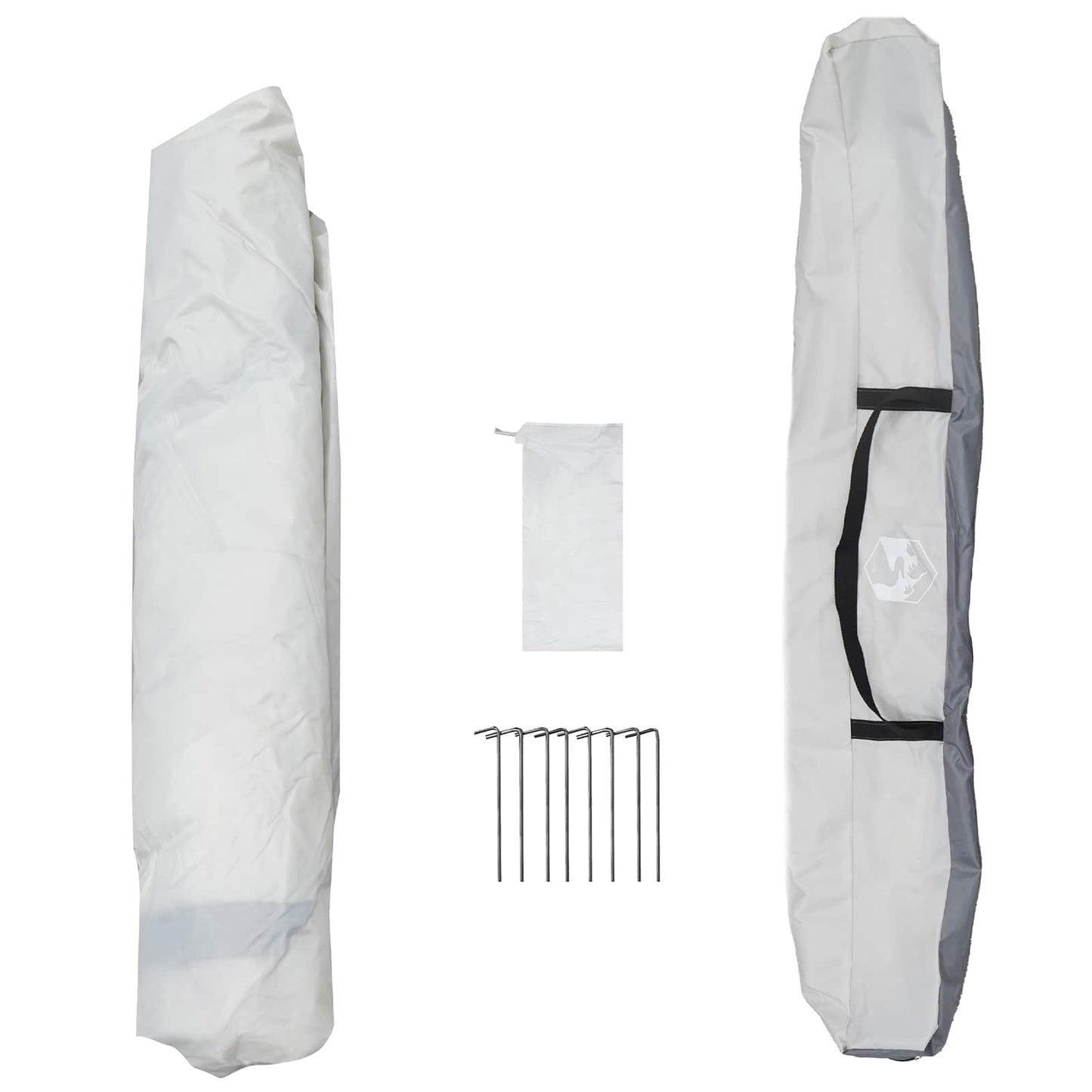 vidaXL Instant Tent 4-Person Quick-Release Grey 260 x 260 x 197 cm