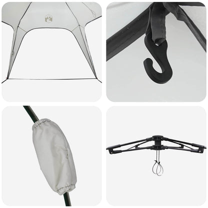 vidaXL Instant Tent 4-Person Quick-Release Grey 260 x 260 x 197 cm