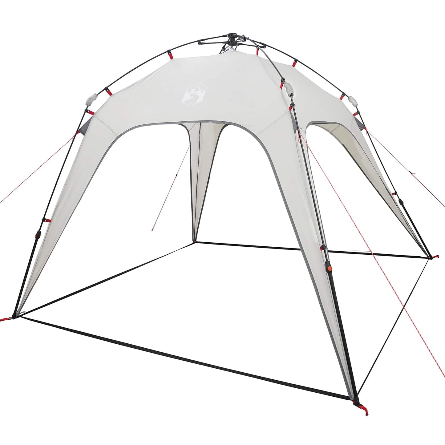 vidaXL Instant Tent 4-Person Quick-Release Grey 260 x 260 x 197 cm