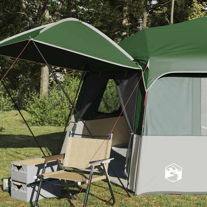 vidaXL Instant Tent with Rainfly 12-Person Quick-Release Green