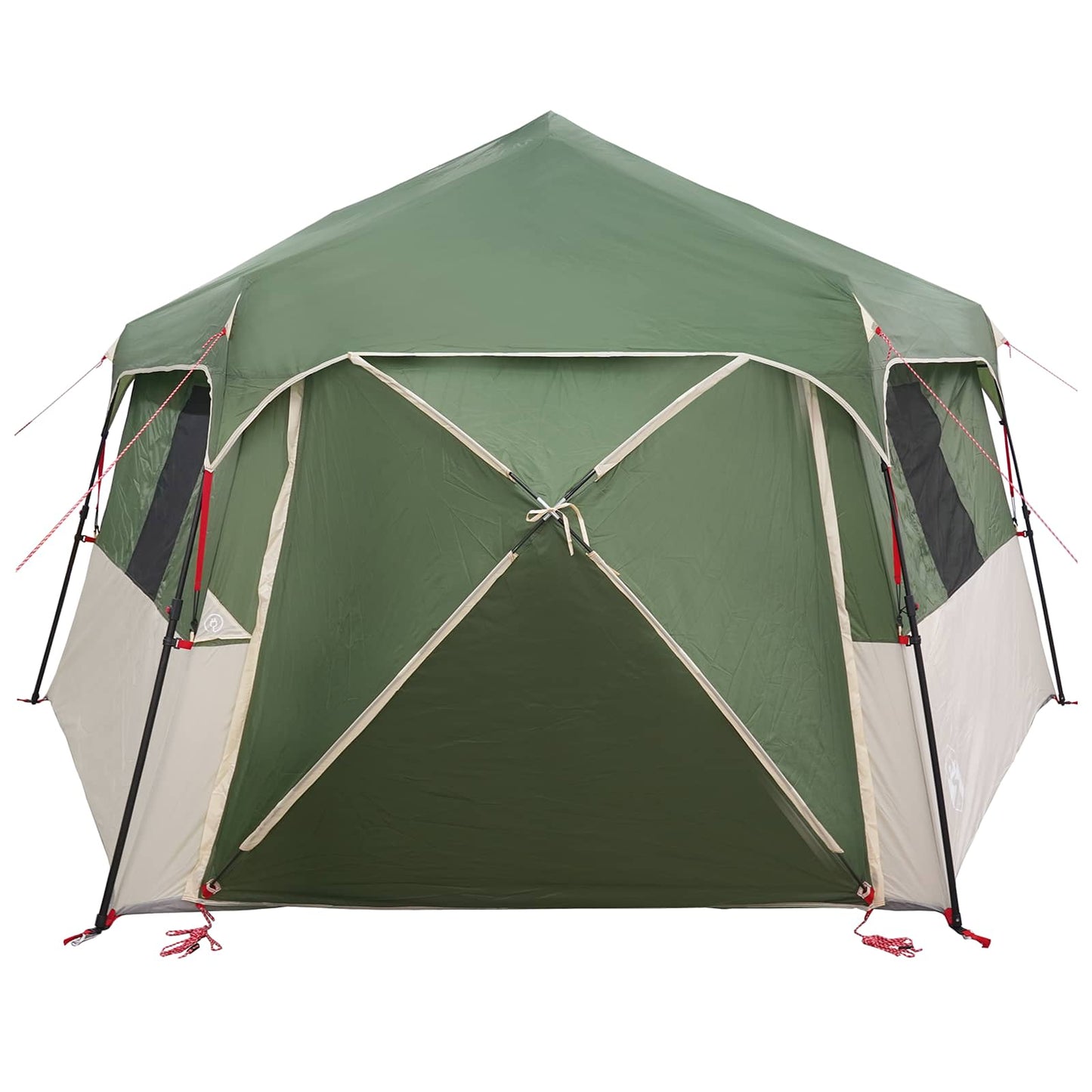 vidaXL Instant Tent with Rainfly 12-Person Quick-Release Green