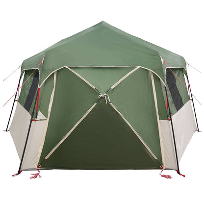 vidaXL Instant Tent with Rainfly 12-Person Quick-Release Green