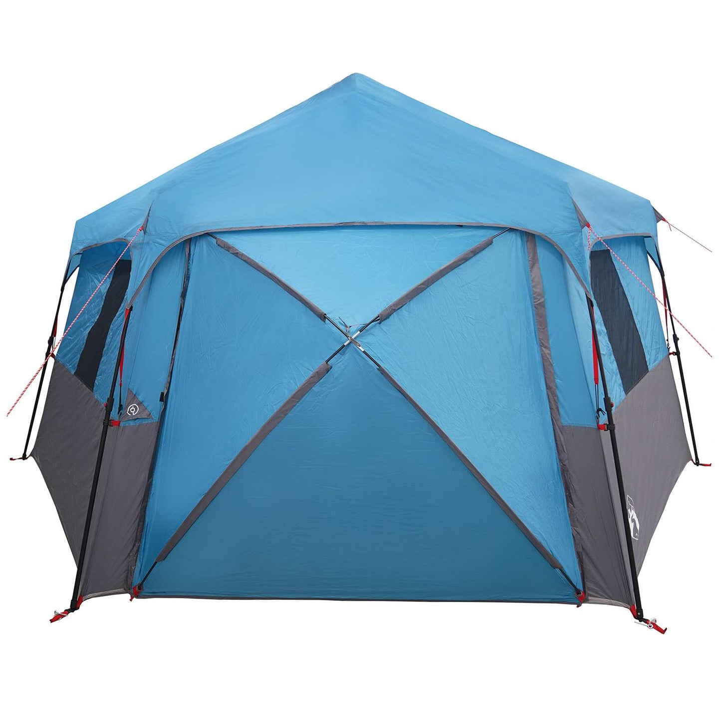 vidaXL Instant Tent with Rainfly 12-Person Quick-Release Blue