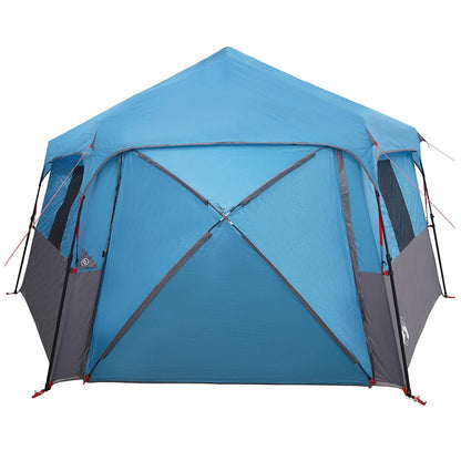 vidaXL Instant Tent with Rainfly 12-Person Quick-Release Blue
