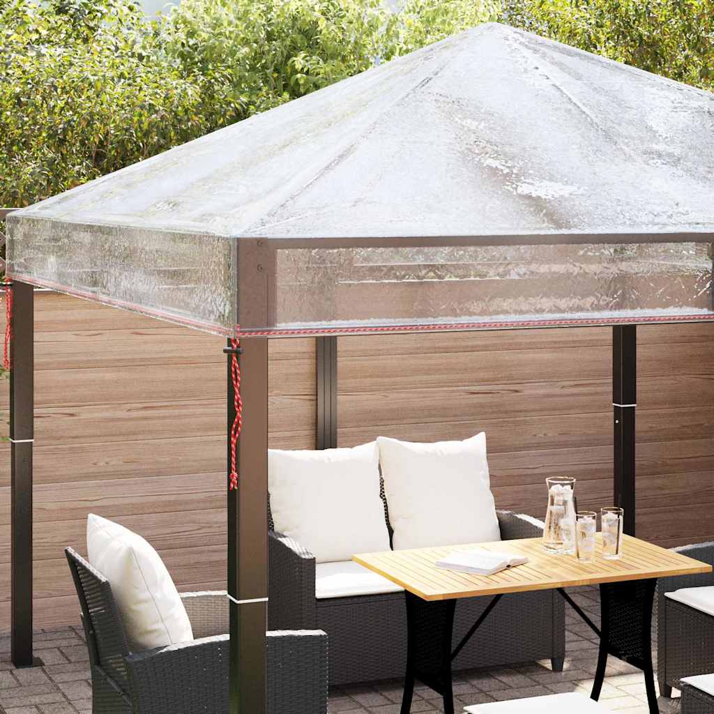 vidaXL Gazebo Cover Replacement 300 x 300 x 26 cm Transparent PVC