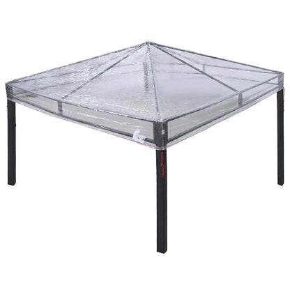 vidaXL Gazebo Cover Replacement 300 x 300 x 26 cm Transparent PVC
