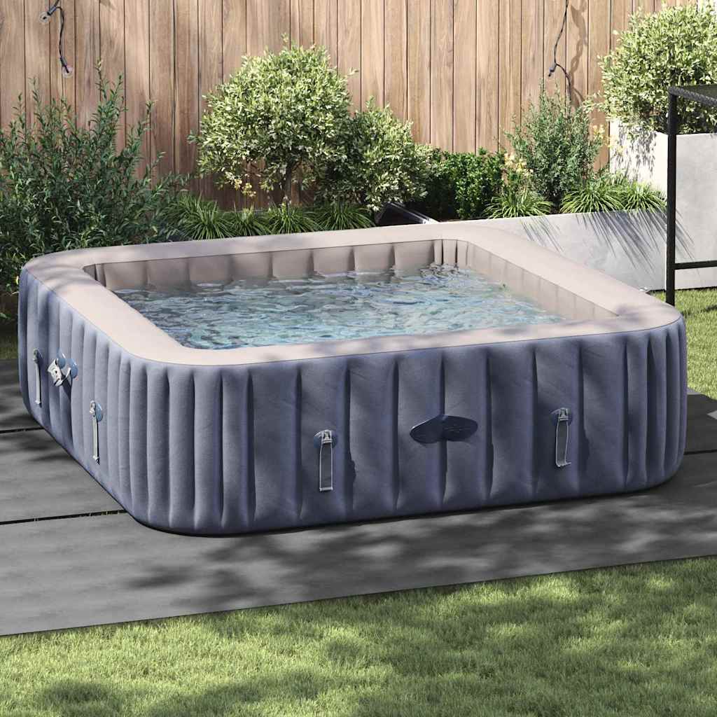 vidaXL Pool Ground Sheet Light grey 396 x 396 cm Polyester geotextile