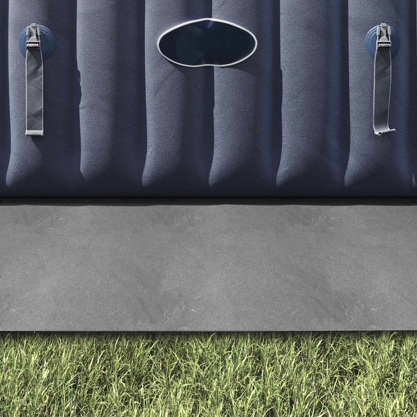 vidaXL Pool Ground Sheet Light Grey 396 x 396 x 0.1 cm