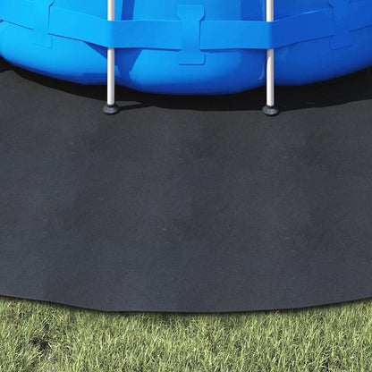 vidaXL Pool Ground Sheet Folding Black Ø 306 cm Polyester geotextile