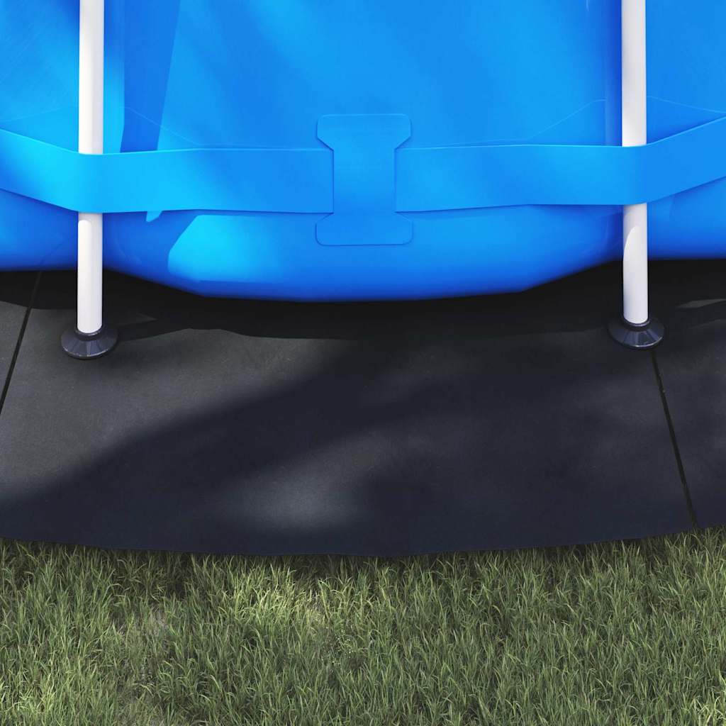 vidaXL Pool Ground Sheet Folding Black Ø 550 cm Polyester geotextile