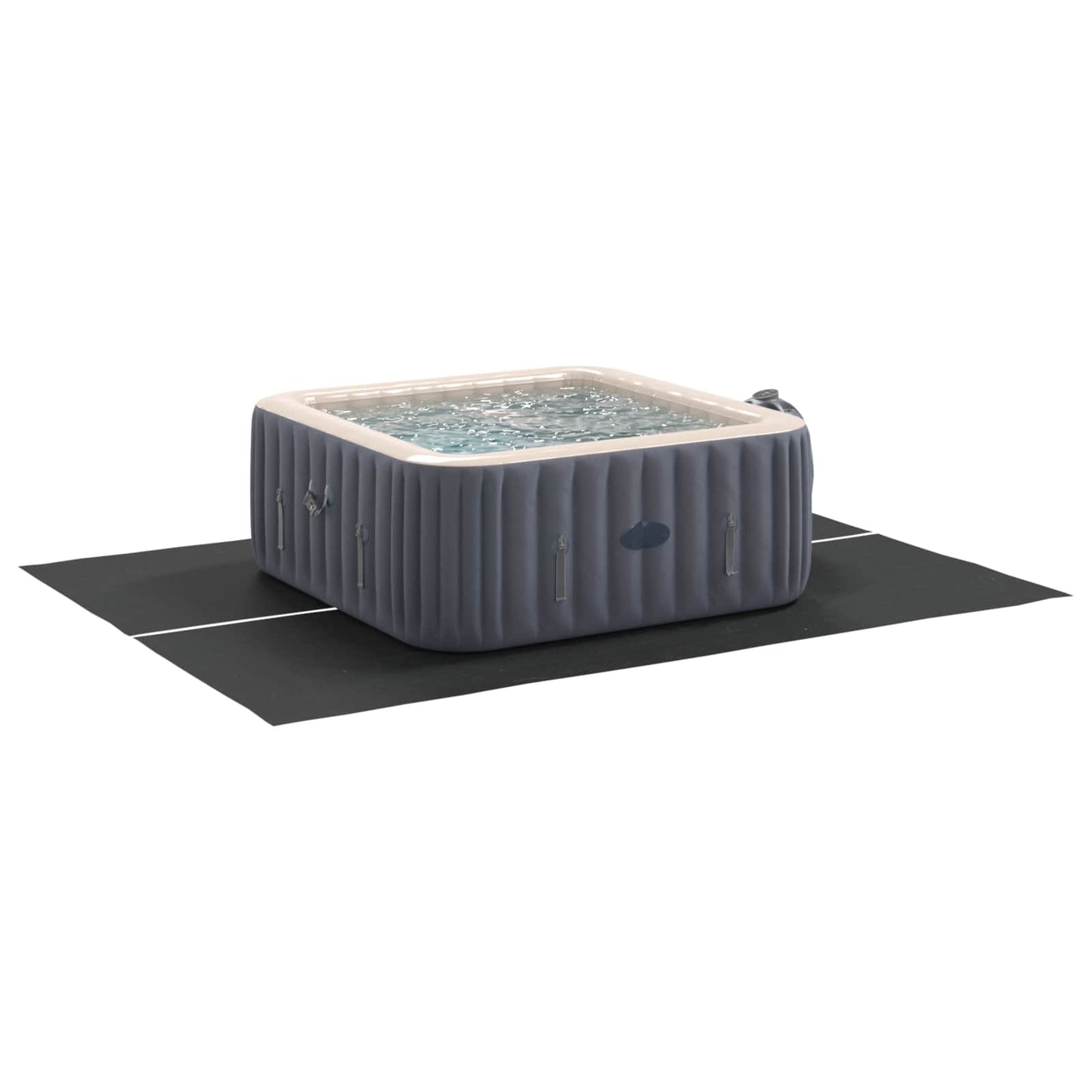vidaXL Pool Ground Sheet 300 x 220 x 0.1 cm Rectangular Black