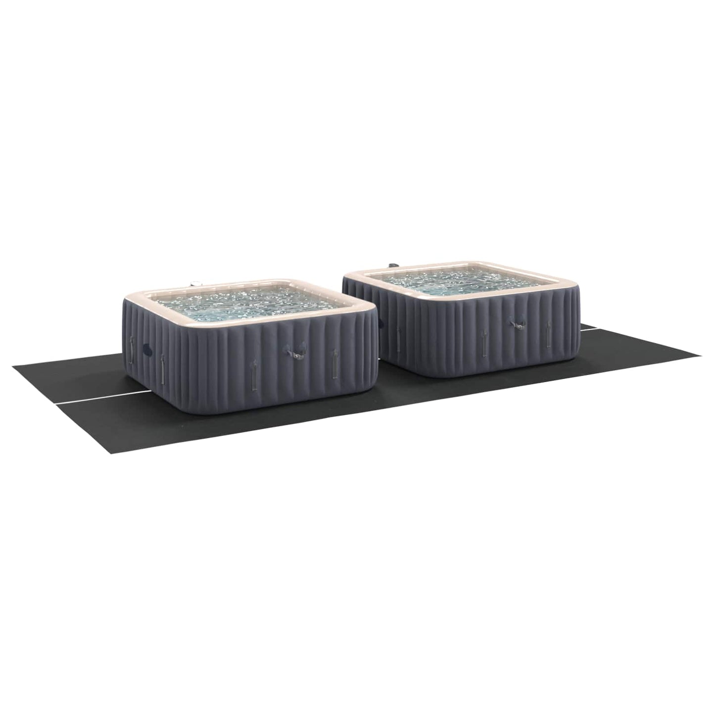 vidaXL Pool Ground Sheet Black 500 x 250 x 0.1 cm Non-woven Fabric