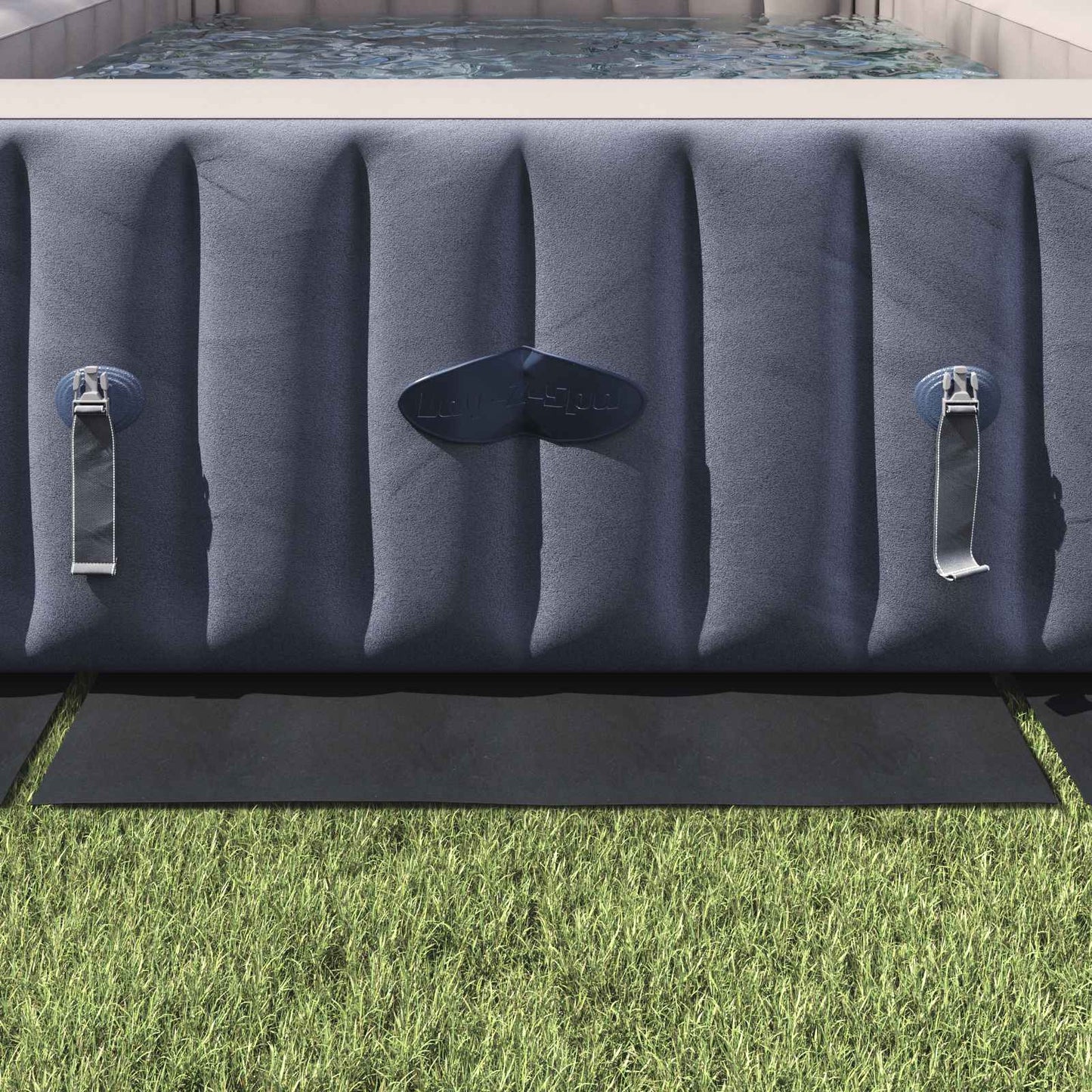 vidaXL Pool Ground Sheet Black 550 x 280 x 0.1 cm Non-woven Fabric