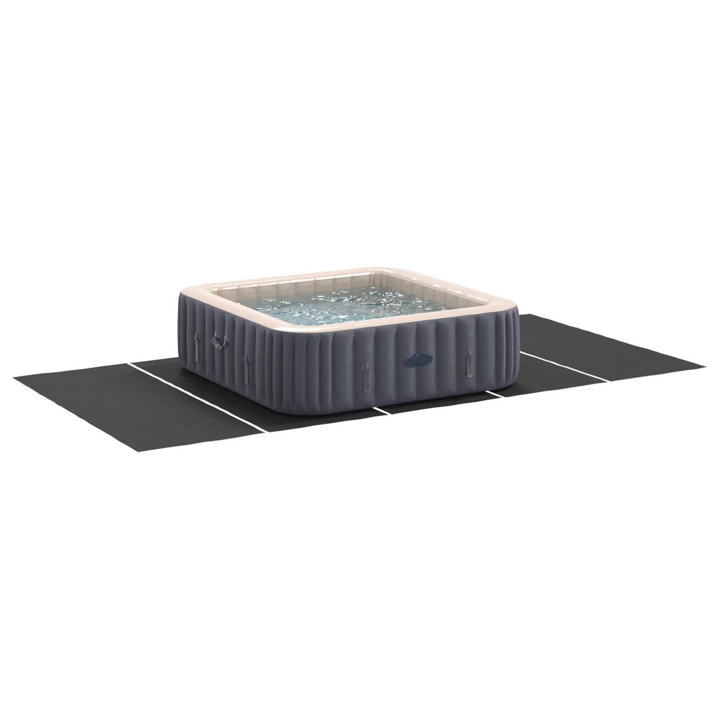 vidaXL Pool Ground Sheet Black 550 x 280 x 0.1 cm Non-woven Fabric