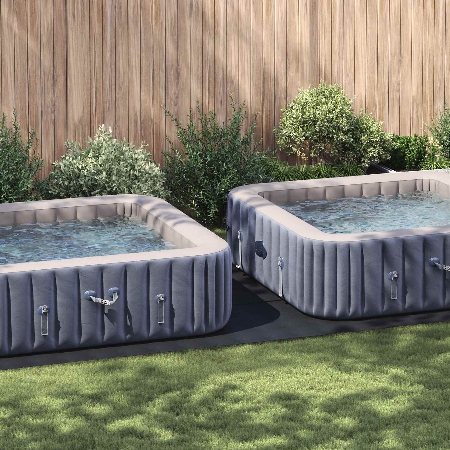 vidaXL Pool Ground Sheet Black 640 x 321 x 0.1 cm Non-woven Fabric