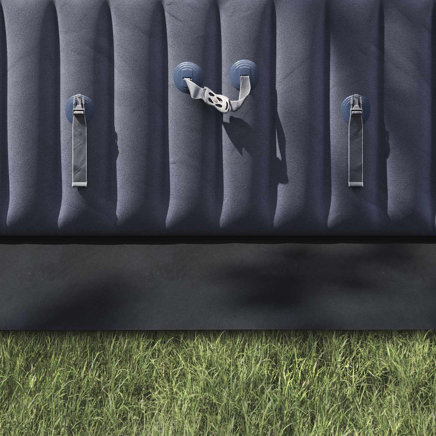vidaXL Pool Ground Sheet Black 750 x 372 x 0.1 cm Non-woven Fabric