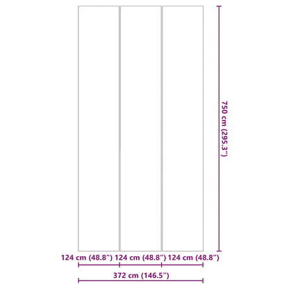 vidaXL Pool Ground Sheet Other Black 750 x 372 cm Polyester geotextile