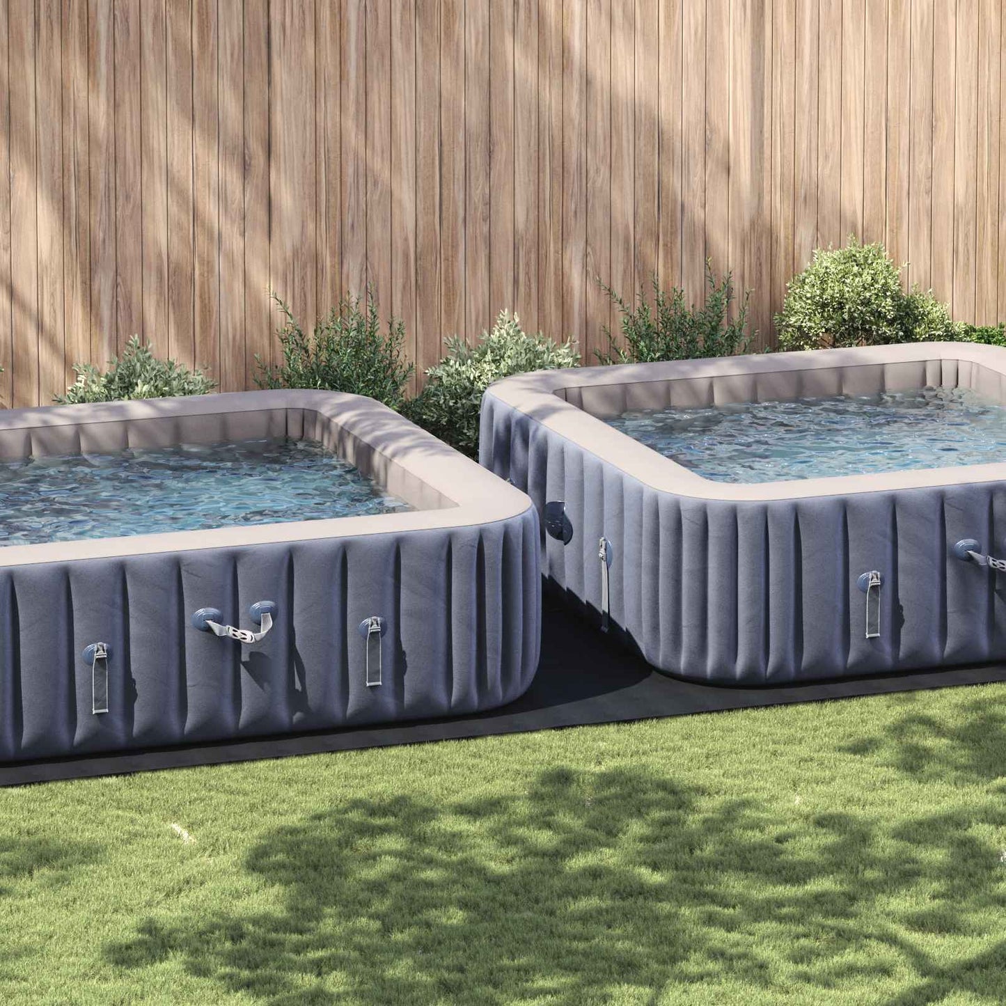vidaXL Pool Ground Sheet Black 820 x 420 x 0.1 cm Non-woven Fabric